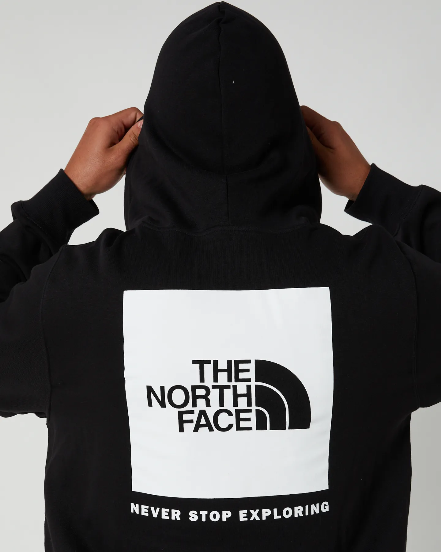 The North Face Mens Box Nse Pullover Hoodie - Tnf Black / Tnf White | SurfStitch