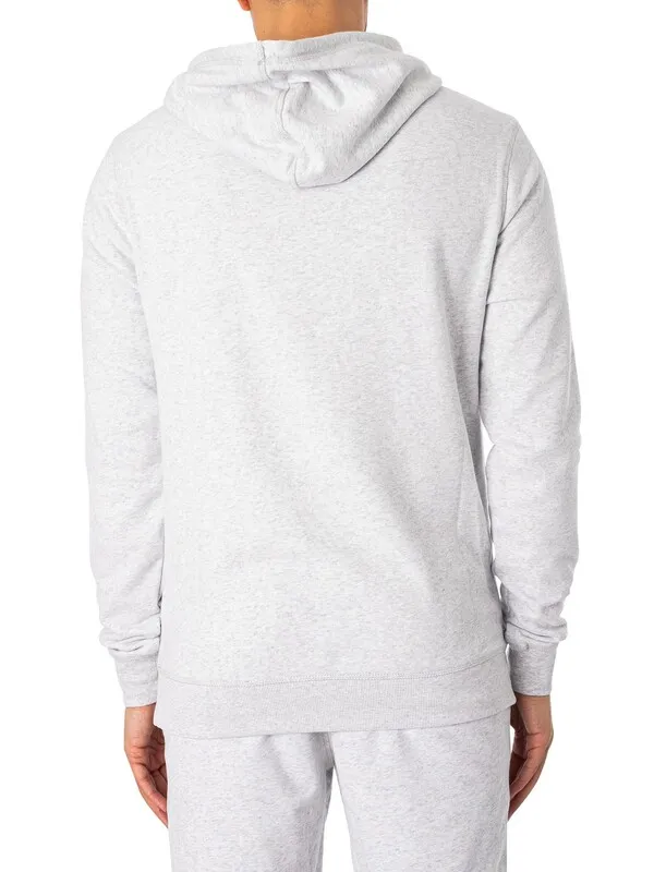 Tommy Hilfiger Lounge Chest Logo Pullover Hoodie - Ice Grey Heather