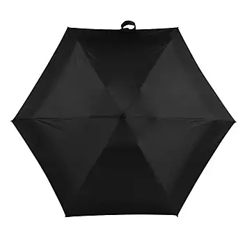 Totes ECO-BRELLA® Compact Round Black Umbrella Black | Grattan