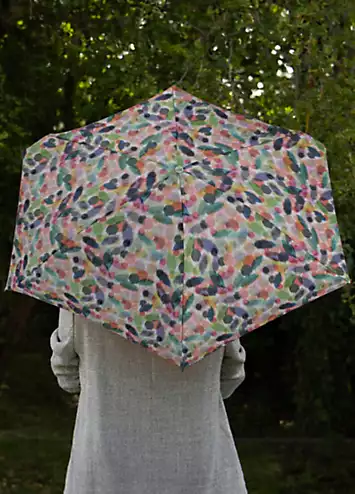 Totes Eco-Brella® X-Tra Strong Mini Ikat Daubs Print Umbrella | Kaleidoscope