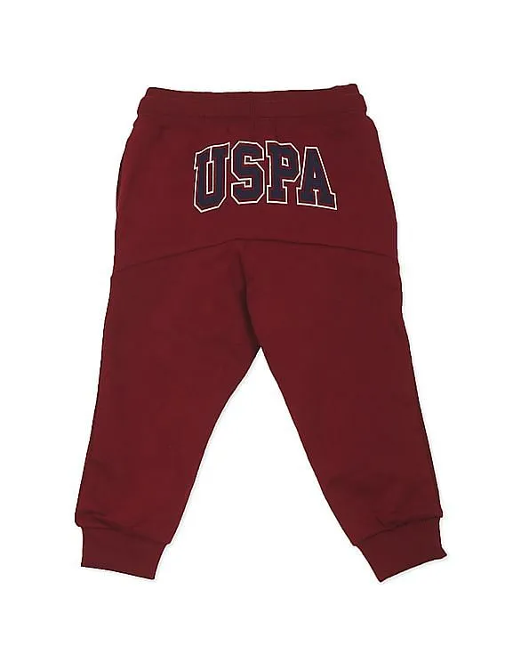 U.S. Polo Assn. Kids Elasticized Waist Solid Joggers