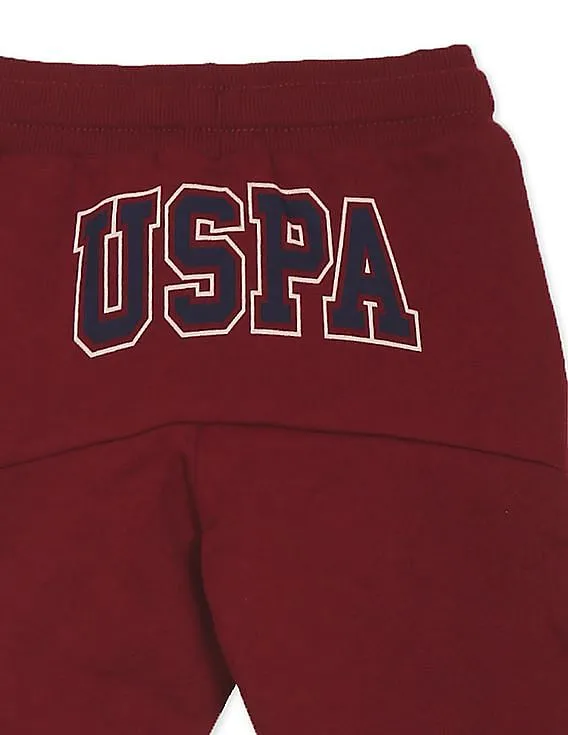 U.S. Polo Assn. Kids Elasticized Waist Solid Joggers