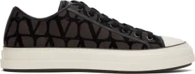 Valentino Garavani Brown & Black Totaloop Sneakers