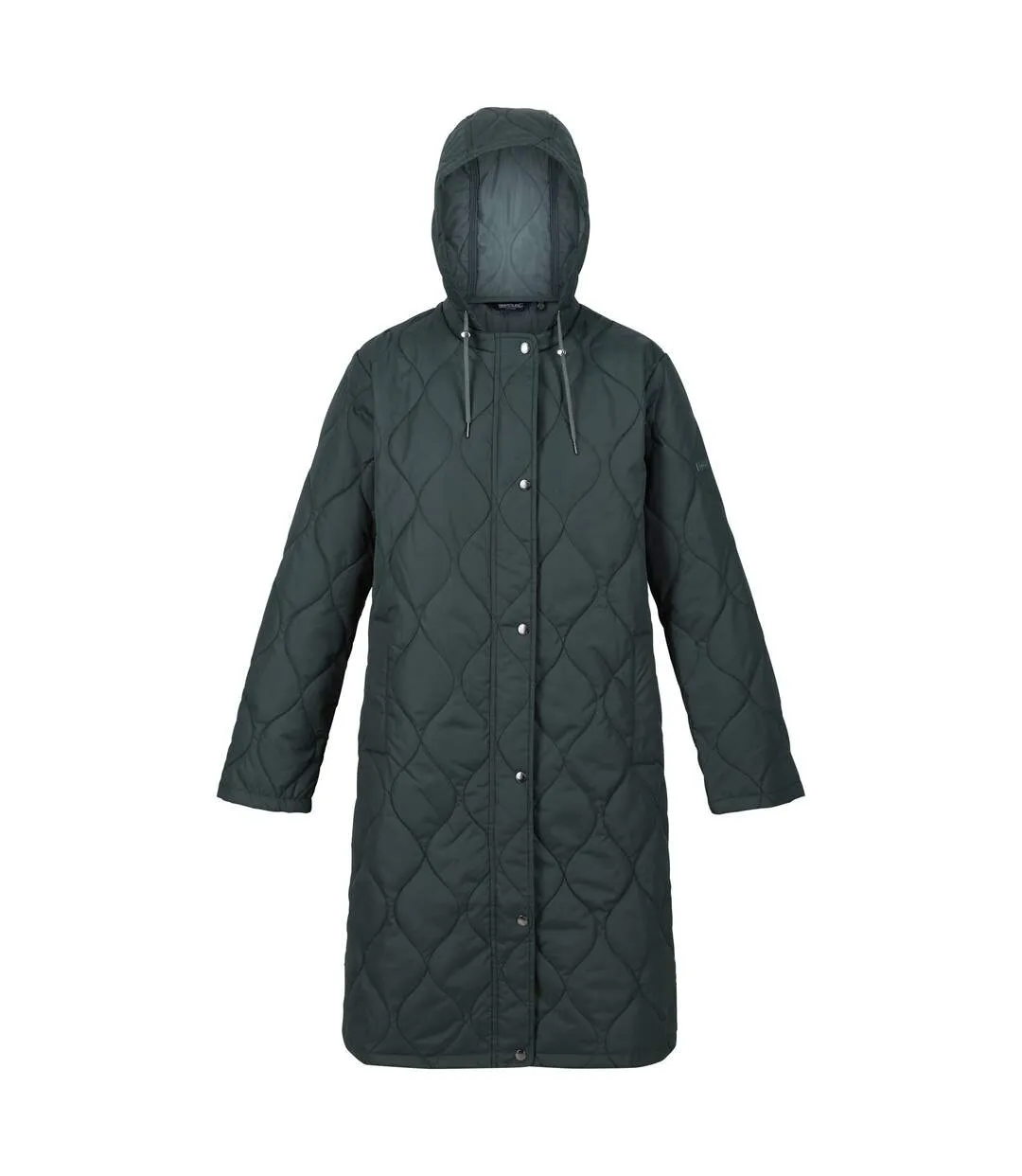 Womens/ladies jaycee quilted hooded jacket darkest spruce/dark forest green Regatta