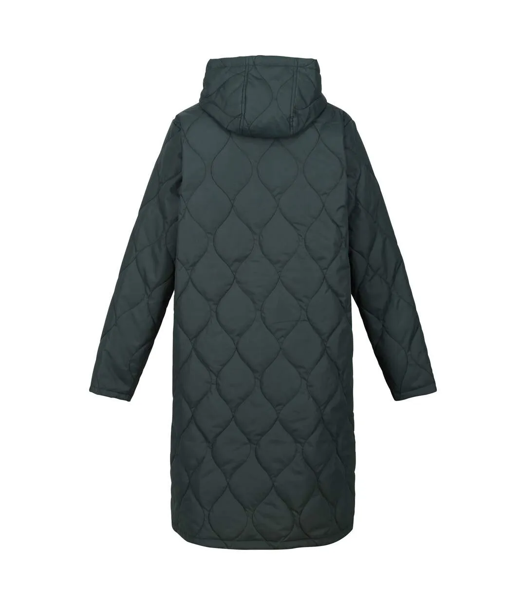 Womens/ladies jaycee quilted hooded jacket darkest spruce/dark forest green Regatta