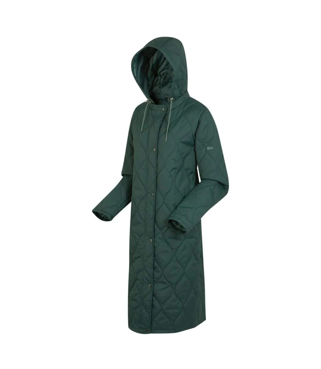 Womens/ladies jaycee quilted hooded jacket darkest spruce/dark forest green Regatta