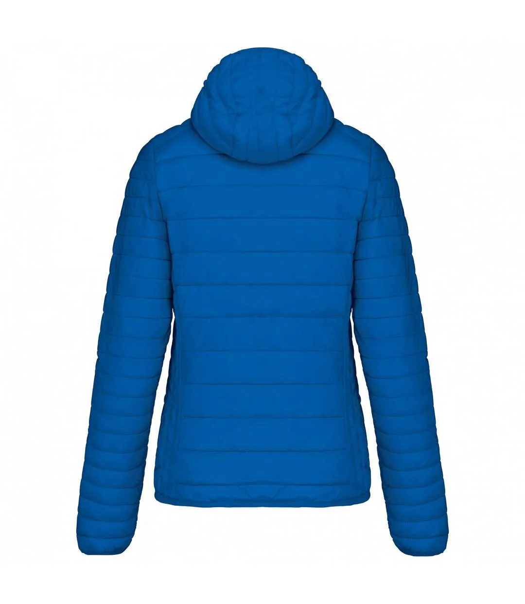 Womens/ladies lightweight hooded padded jacket light royal blue Kariban