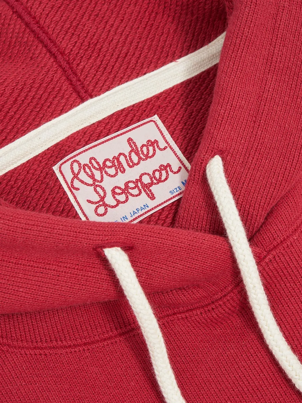 Wonder Looper Pullover Hoodie 701gsm Double Heavyweight French Terry Red