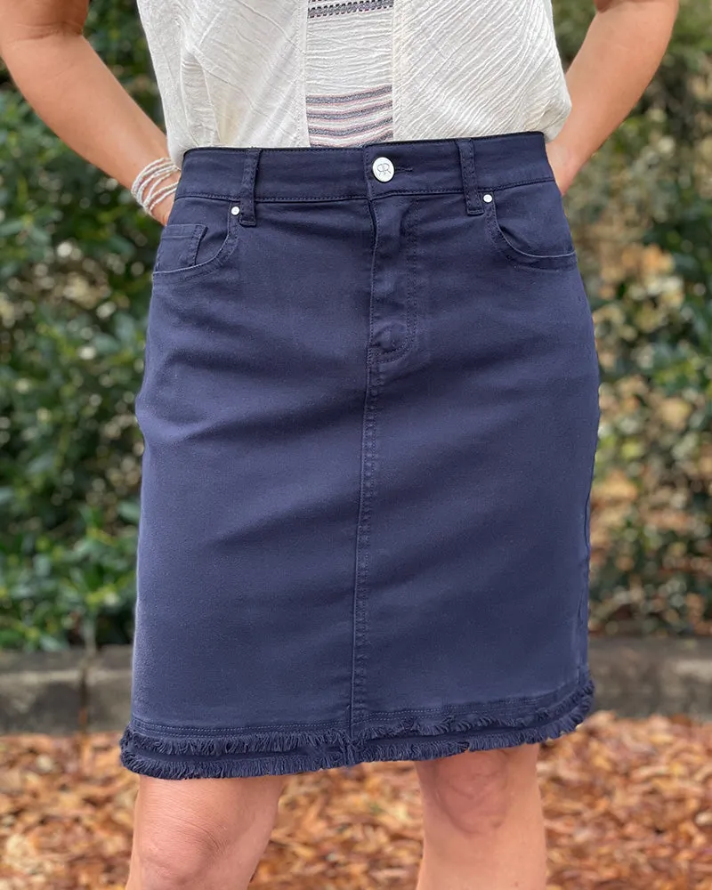 Woven Skirt - Midnight