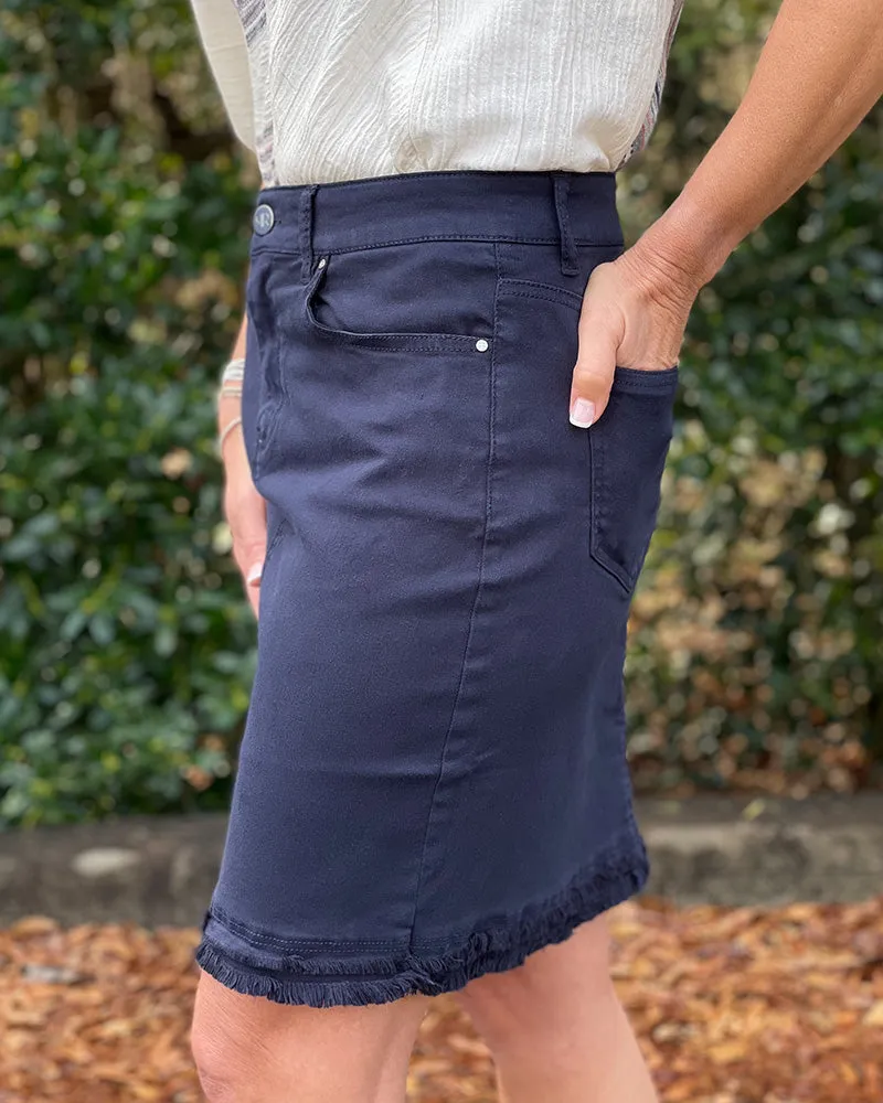 Woven Skirt - Midnight